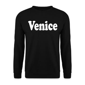 Venice - Unisex Sweatshirt - black - Front - Alina (178cm) & Michal (187cm)