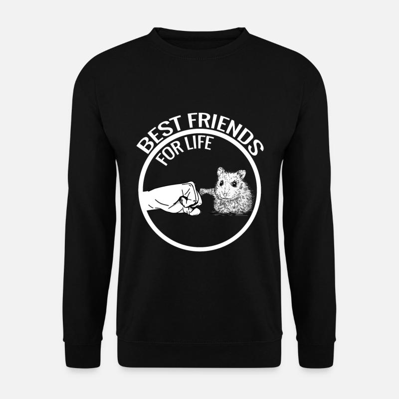 Hamster beste Freunde fürs Leben Geschenk - Unisex Pullover - Schwarz
