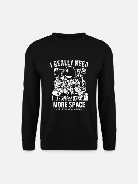 Astronaut Weltraum Raumfahrt - Unisex Pullover - Schwarz