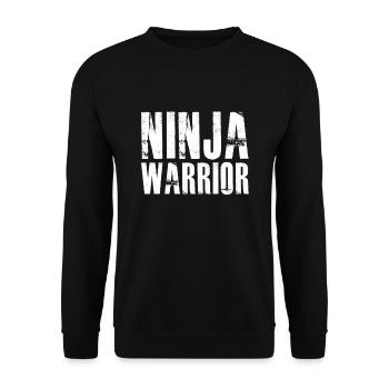 NINJA WARRIOR T-shirt Parkour Traceur Extreme - Sweat-shirt Unisexe - noir - Devant - Alina (178cm) & Michal (187cm)