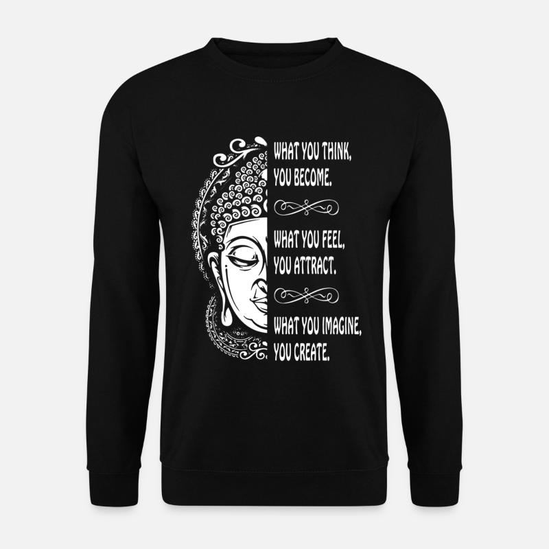 Fun Buddha - Sweat-shirt Unisexe - noir