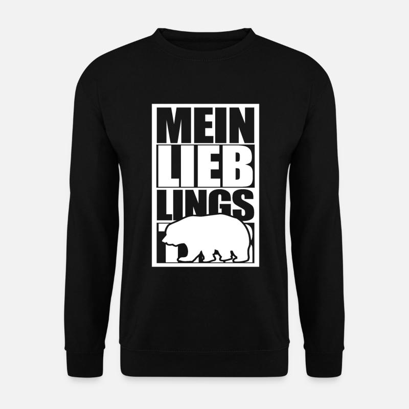 Bär Lieblingstier - Unisex Pullover - Schwarz