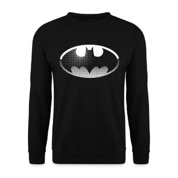 DC Comics Originals Batman Logo - Sweat-shirt Unisexe - noir - Devant - Alina (178cm) & Michal (187cm)