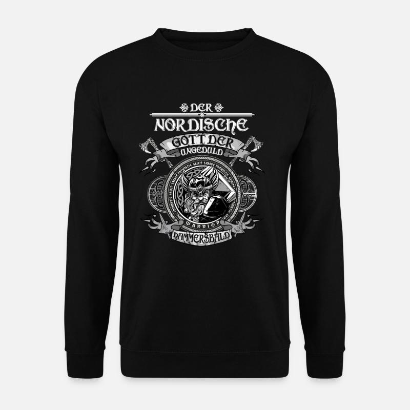Wikinger Nordische Mythologie -Odin - Unisex Pullover - Schwarz
