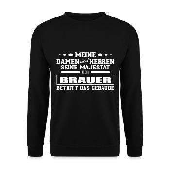 Brauer - Seine Majestät - Unisex Pullover - Schwarz - Vorne - Alina (178cm) & Michal (187cm)