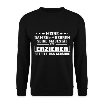 Erzieher - Seine Majestät - Unisex Pullover - Schwarz - Vorne - Alina (178cm) & Michal (187cm)