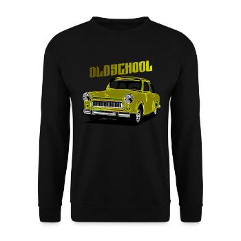  Trabi GDR Voiture - Sweat-shirt Unisexe - noir - Devant - Alina (178cm) & Michal (187cm)