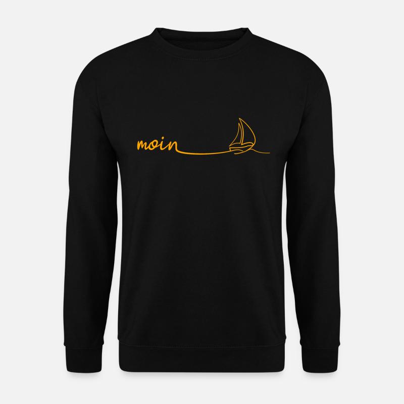 MOIN Segelboot - Unisex Pullover - Schwarz