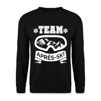 Apres Ski Team - Unisex Pullover - Schwarz - Vorne - Alina (178cm) & Michal (187cm)