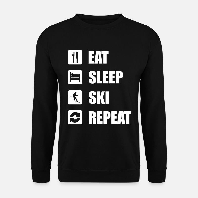 Skiing - Unisex Sweatshirt - black