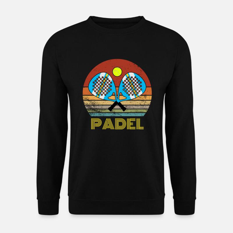 PADEL RAQUETTES SUNSET - Sweat-shirt Unisexe - noir