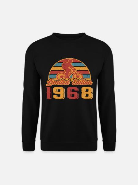 Fahrrad Radfahrer Mountainbike Geburtstag 1968 - Unisex Pullover - Schwarz