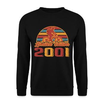 Bicycle Bicycles Mountain Bike Birthday 2001 - Unisex Sweatshirt - black - Front - Alina (178cm) & Michal (187cm)