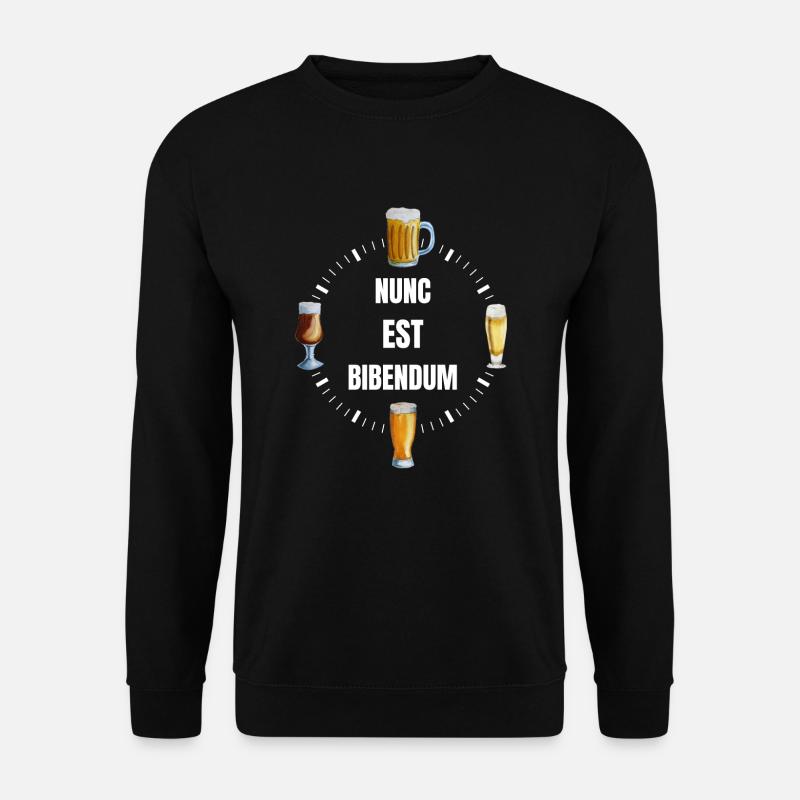 Nunc Bieruhr ist Bibendum - Unisex Pullover - Schwarz