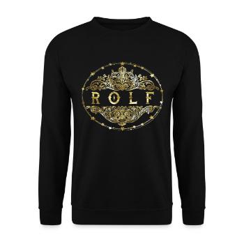 Rolf - Unisex Pullover - Schwarz - Vorne - Alina (178cm) & Michal (187cm)