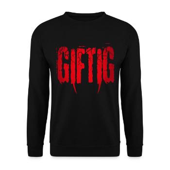 Giftig bissig gefährlich böse unartig - Unisex Pullover - Schwarz - Vorne - Alina (178cm) & Michal (187cm)