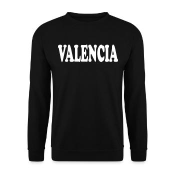 Valencia - Unisex Sweatshirt - black - Front - Alina (178cm) & Michal (187cm)