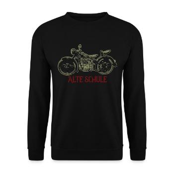 Alte Schule - Unisex Pullover - Schwarz - Vorne - Alina (178cm) & Michal (187cm)
