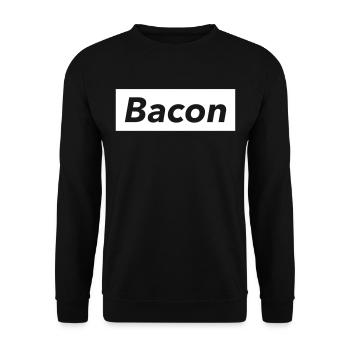 Bacon Shirt, Lustiges Street Food T-Shirt - Sweat-shirt Unisexe - noir - Devant - Alina (178cm) & Michal (187cm)