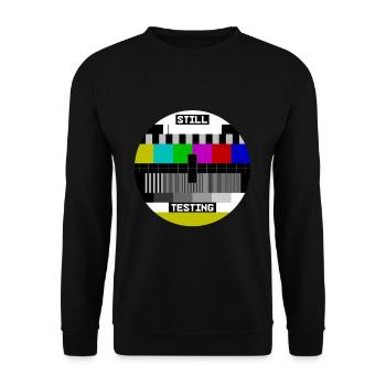 Still Testing Test Image test screen - Unisex Sweatshirt - black - Front - Alina (178cm) & Michal (187cm)