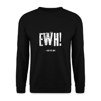 Ewh! Faith No More - Unisex Pullover - Schwarz - Vorne - Alina (178cm) & Michal (187cm)