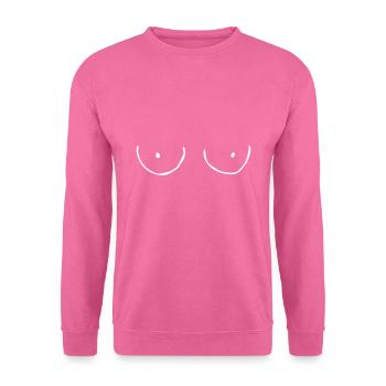Dekolletee Brüste Titten Busen Brust Geschenk - Unisex Pullover - Pink - Vorne