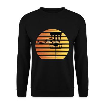 Ultimate Frisbee Hobby Design Für Frisbee Spieler - Unisex Pullover - Schwarz - Vorne - Alina (178cm) & Michal (187cm)