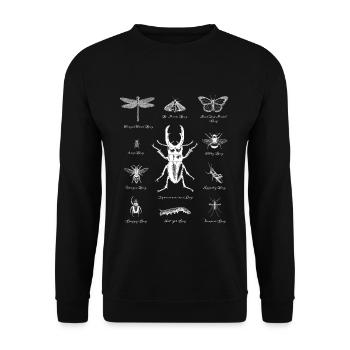Bugs Beetles Insects Käfern Insekten - Unisex Pullover - Schwarz - Vorne - Alina (178cm) & Michal (187cm)