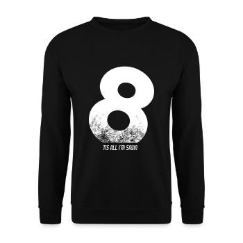 V8 Powered V Motor Muscle Car Pickup SUV Fan - Unisex Pullover - Schwarz - Vorne - Alina (178cm) & Michal (187cm)