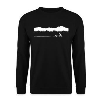 Bikejöring Draught Dog Sport BikeJoring Dog Sport - Unisex Sweatshirt - black - Front - Alina (178cm) & Michal (187cm)