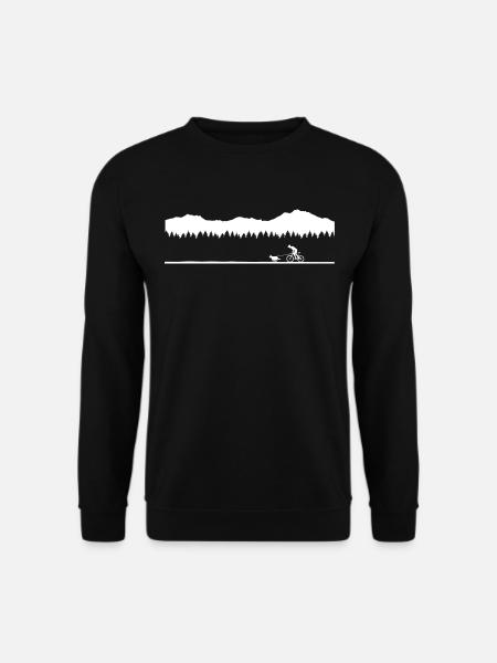 Bikejöring Zughundesport Bikejoring Hundesport - Unisex Pullover - Schwarz