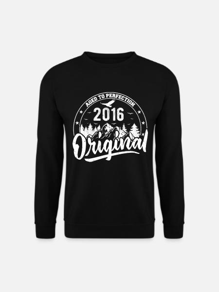 Original 2016 Vintage Geburtstagsgeschenk 2016 - Unisex Pullover - Schwarz