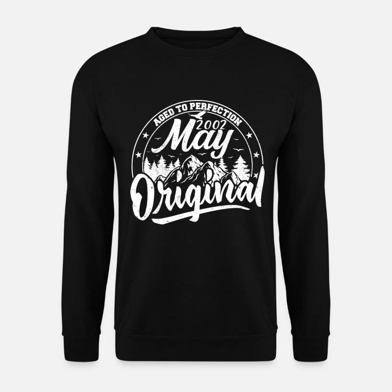 Mai 2002 Geburtstag Mai 2002 Geschenk Mai 2002 Mai - Unisex Pullover - Schwarz