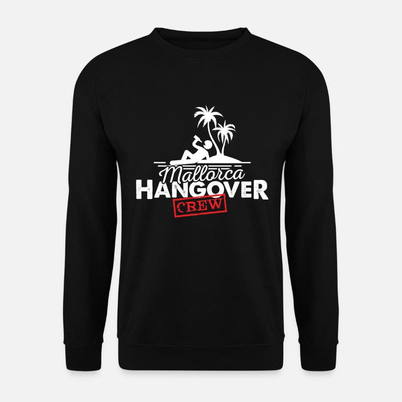 Mallorca Hangover Crew Malle - Unisex Pullover - Schwarz