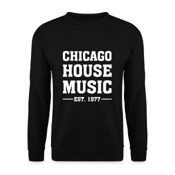 Chicago House Music - Sweat-shirt Unisexe - noir - Devant - Alina (178cm) & Michal (187cm)