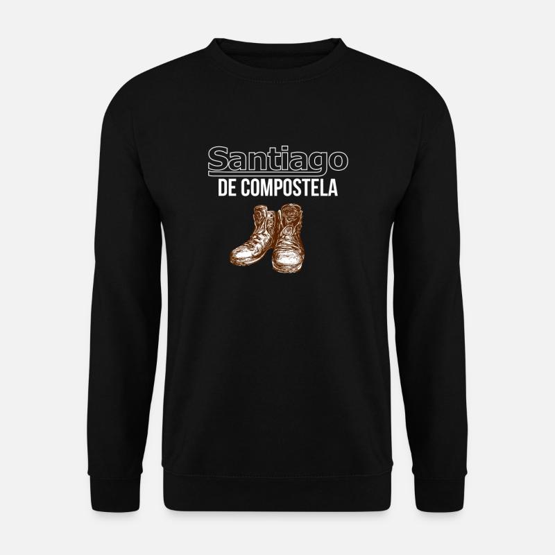 Santiago de Compostela Jakobsweg Pilgern - Unisex Pullover - Schwarz