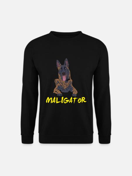 Maligator - Malinois Belgischer Schäferhund - Unisex Pullover - Schwarz