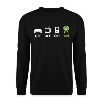 Padel Padel Joueur Padeltennis Padel Tennis - Sweat-shirt Unisexe - noir - Devant - Alina (178cm) & Michal (187cm)