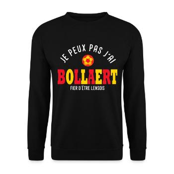 football lens Jpeux pas j ai supporter foot - Sweat-shirt Unisexe - noir - Devant - Alina (178cm) & Michal (187cm)