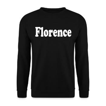 Florence - Unisex Sweatshirt - black - Front - Alina (178cm) & Michal (187cm)