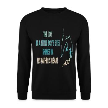 Dad and son #5 - Unisex Sweatshirt - black - Front - Alina (178cm) & Michal (187cm)