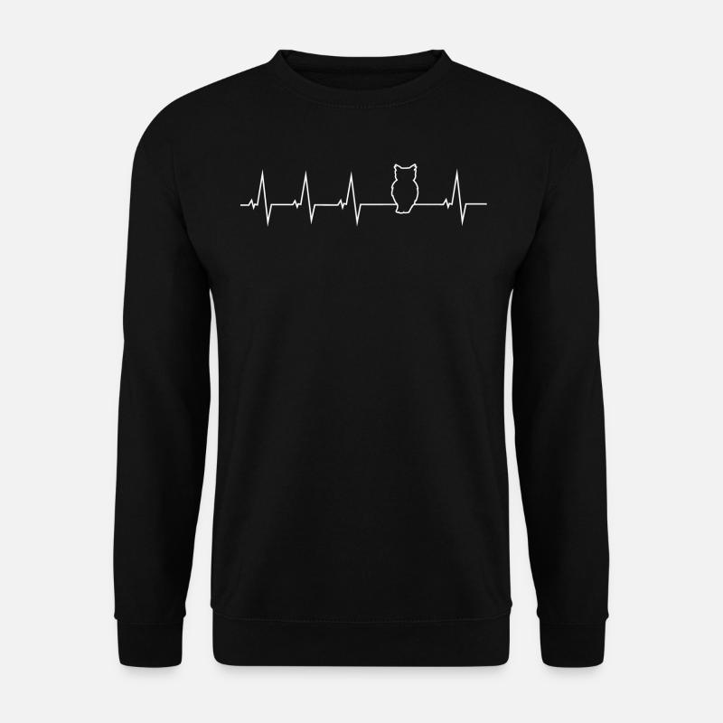 OWL - "heartbeat" - Unisex Sweatshirt - black