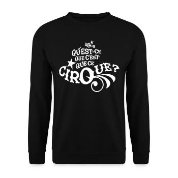 WTF Cirque - Sweat-shirt Unisexe - noir - Devant - Alina (178cm) & Michal (187cm)