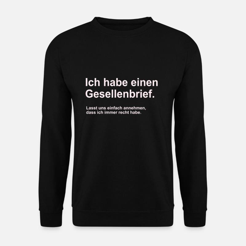 Herren Gesellenprüfung Geselle Ausbildung Geschenk - Unisex Pullover - Schwarz