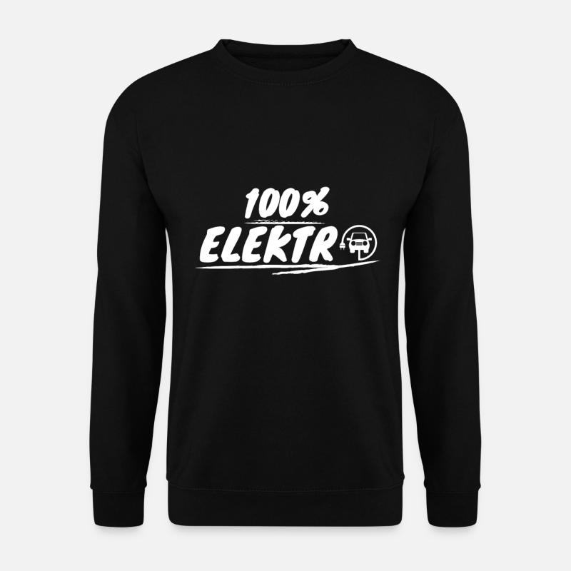 Elektro Auto - 100% Elektro - Unisex Pullover - Schwarz