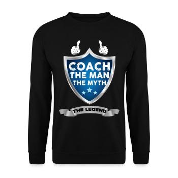Coach La Légende Cadeau Homme - Sweat-shirt Unisexe - noir - Devant - Alina (178cm) & Michal (187cm)