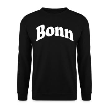 Bonn - Sweat-shirt Unisexe - noir - Devant - Alina (178cm) & Michal (187cm)