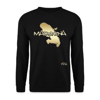 Madinina Martinique 972 Gift man and child - Unisex Sweatshirt - black - Front - Alina (178cm) & Michal (187cm)