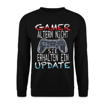 Videospiele Gaming - Unisex Pullover - Schwarz - Vorne - Alina (178cm) & Michal (187cm)