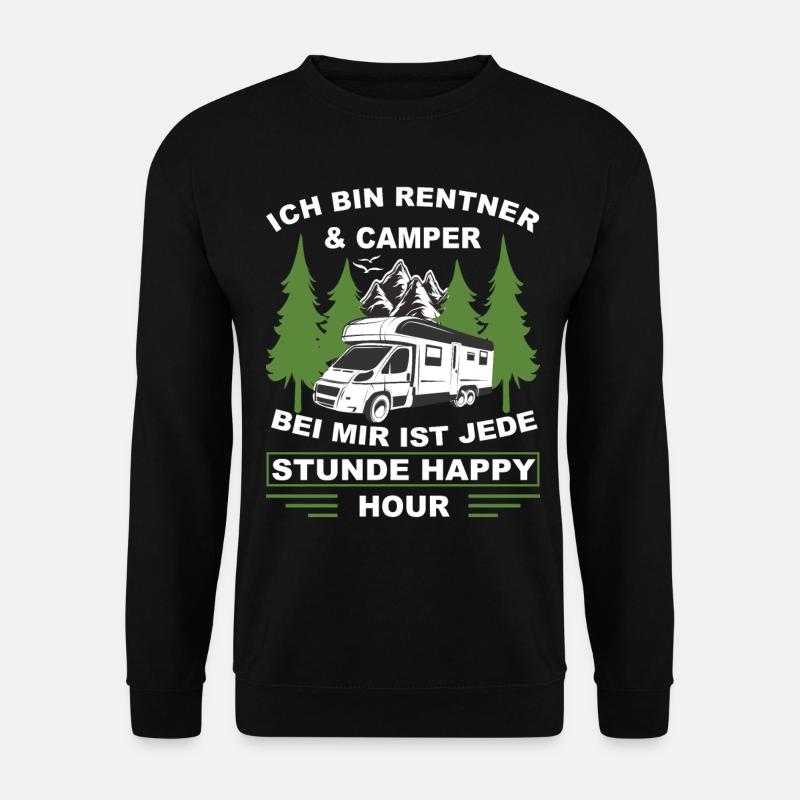 Camping - Unisex Pullover - Schwarz